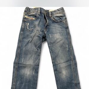 Diesel Boys Distressed Blue Jeans